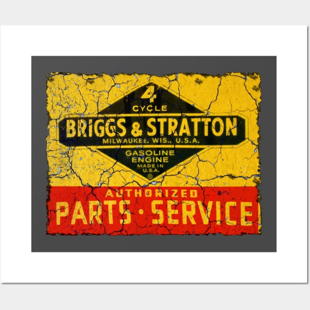 Briggs and Stratton small engines Wall Art by Midcenturydave